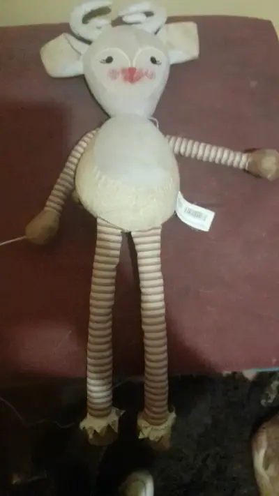 Muñeco de peluche reno con piernas largas - miniatura 1