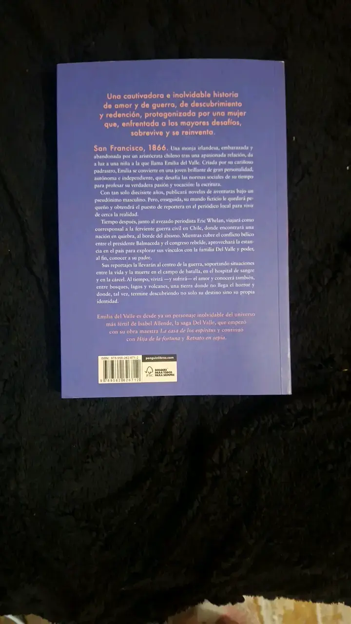 'Mi Nombre es Emilia del Valle' de Isabel Allende - 2