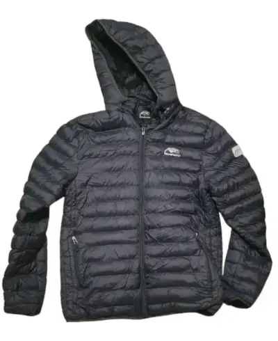 Chaqueta acolchada con capucha Soulwind negra - miniatura 1