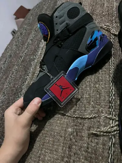 Zapatillas deportivas negras Air Jordan retro 8 - miniatura 5