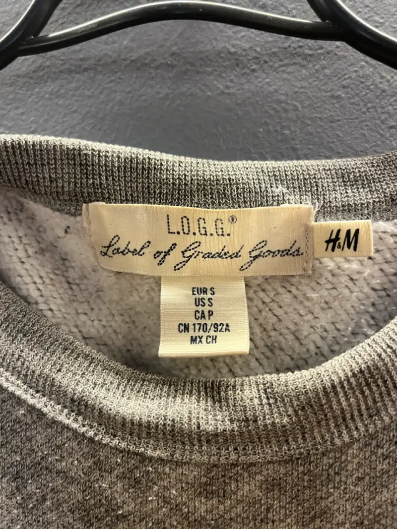 Polerón gris H&M L.O.G.G. con diseño NYC - 2