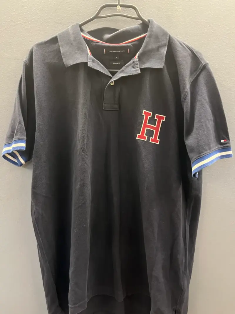 Polera Polo Negra Tommy Hilfiger Regular Fit - 1
