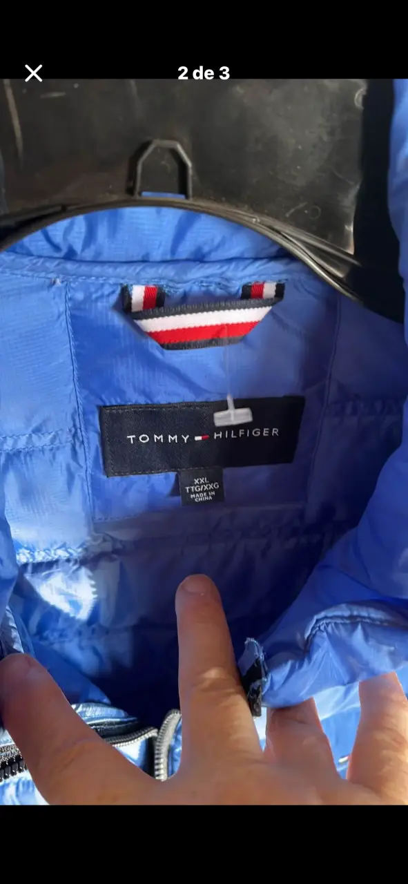 Chaqueta acolchada azul Tommy Hilfiger para hombre - 2