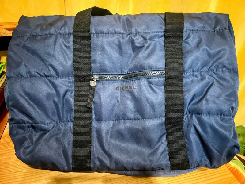 Bolso de viaje azul Diesel con cierre frontal - 1