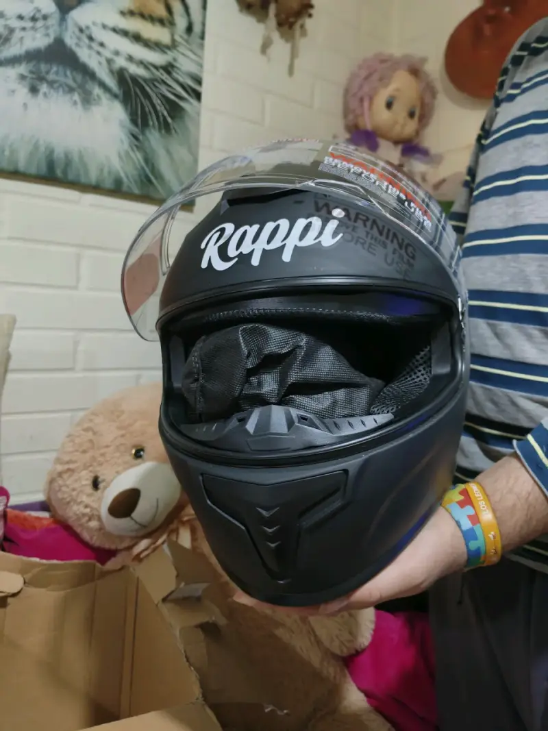 Casco de moto Rappi con rodilleras protectoras - 3