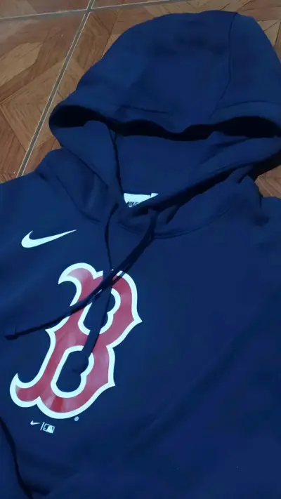 Polerón con capucha Nike azul Boston - miniatura 1