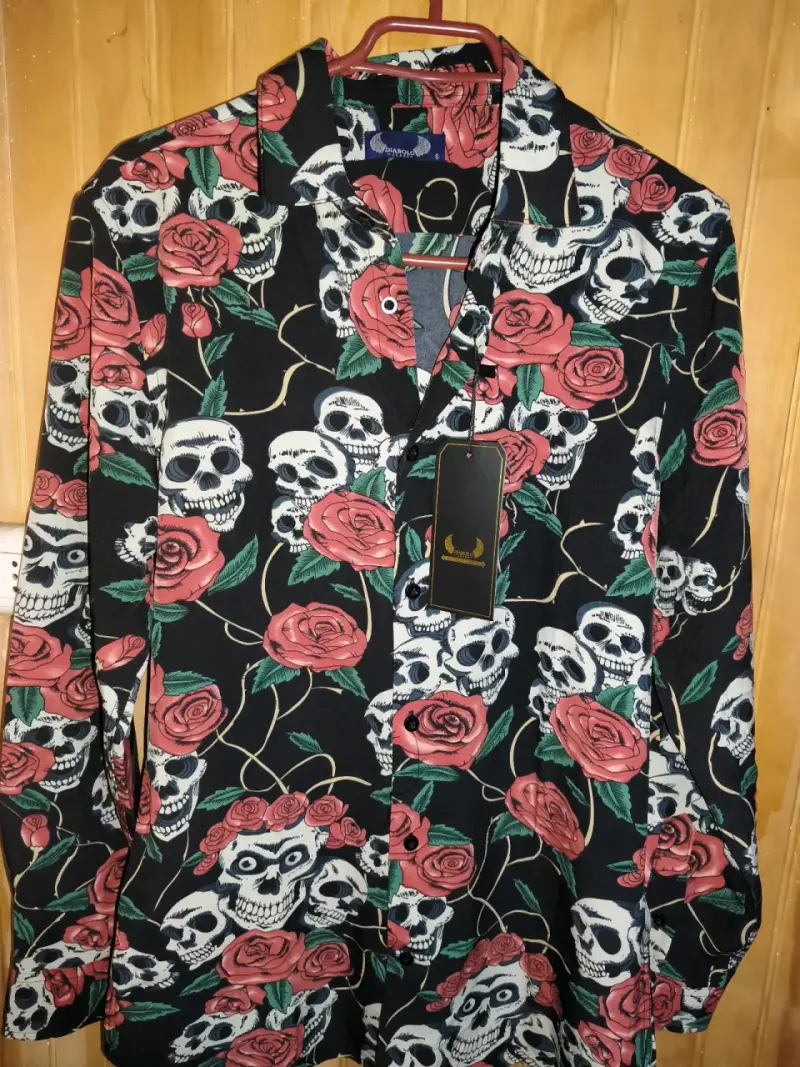 Camisa estampada de calaveras y rosas Diabolo Jeans - 3