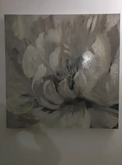 Cuadro Decorativo de Flor con Brillo - miniatura 3