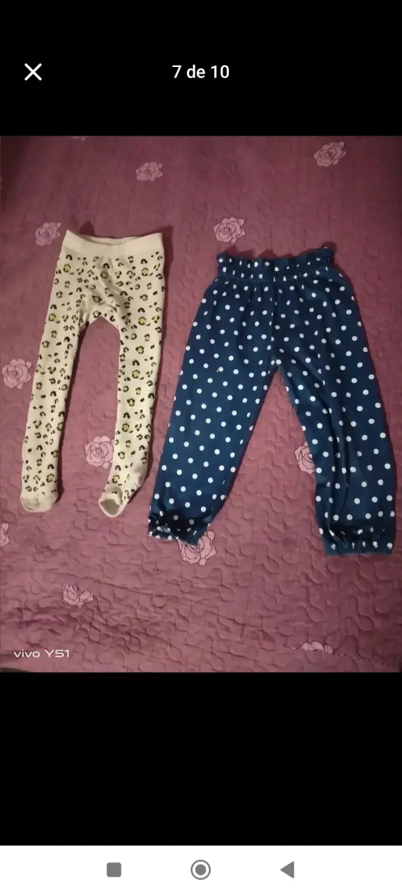 Vestido camisero infantil H&M con estampado floral - 4
