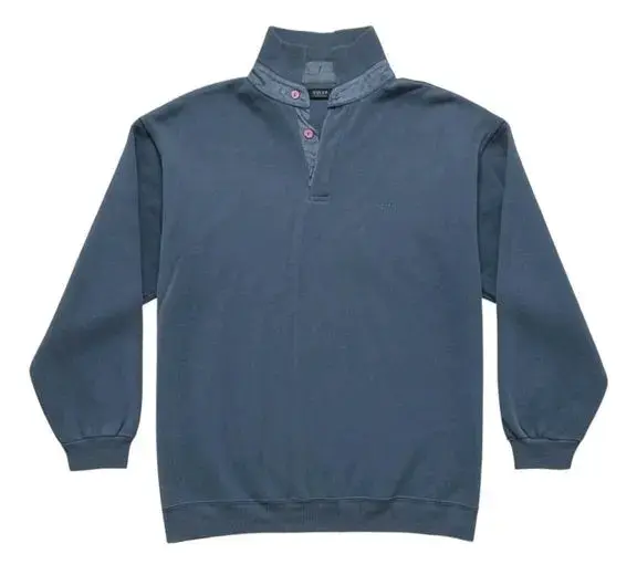 Polerón / Suéter cuello Henley para hombre, Boss