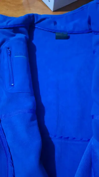 Chaqueta polar azul con cierre y bolsillos - miniatura 3