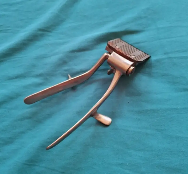Cortadora de cabello manual vintage metálica - 4