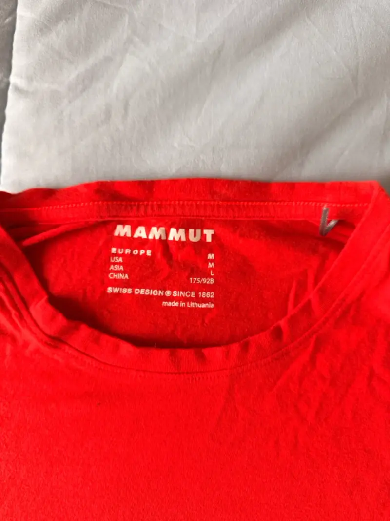 Polera roja Mammut para hombre - 3