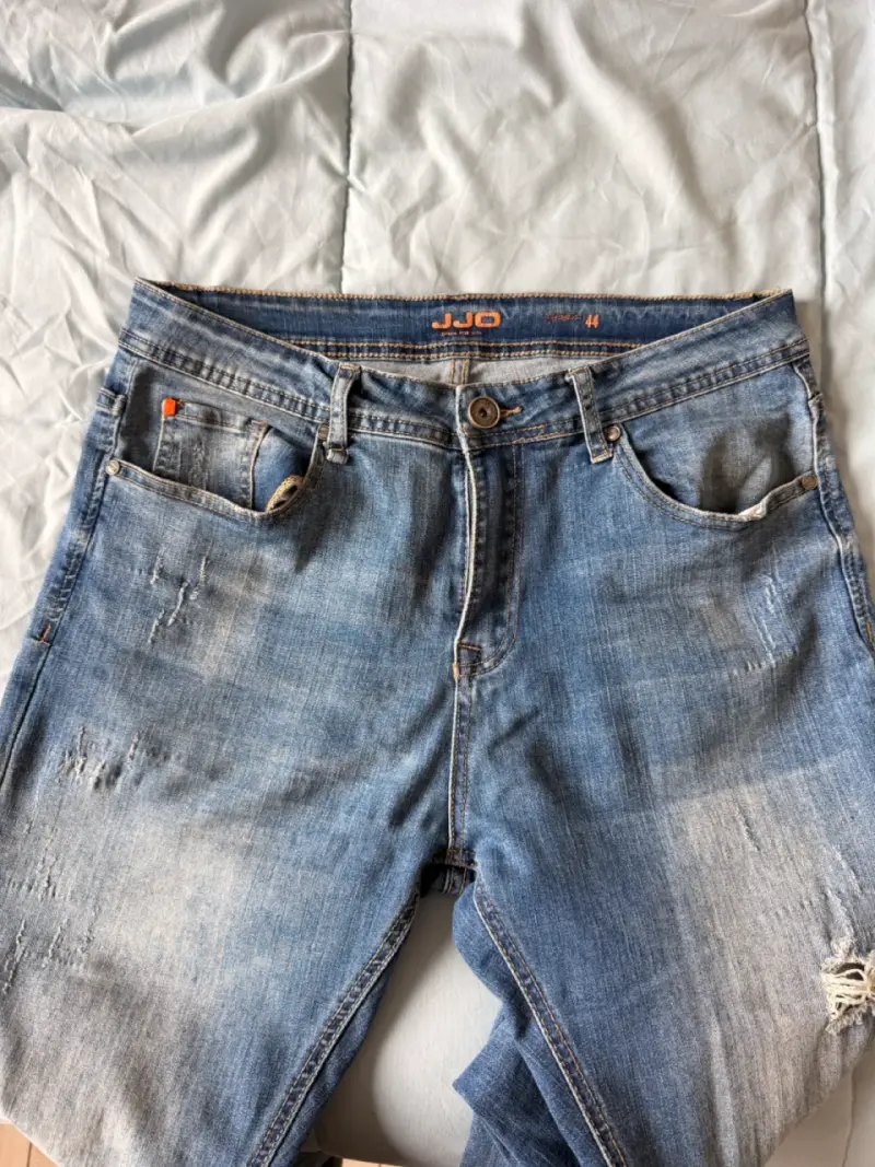 Jeans de mezclilla JJ casuales desgastados - 2