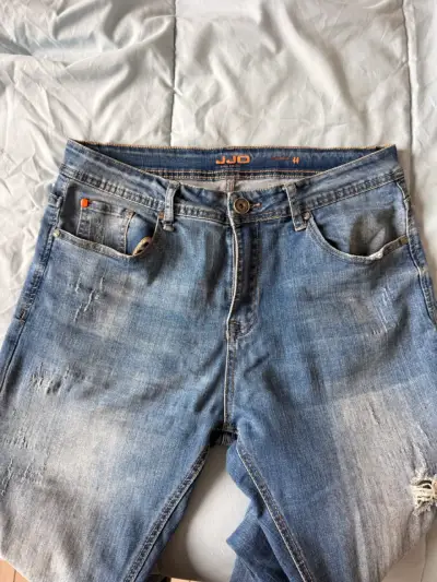Jeans de mezclilla JJ casuales desgastados - miniatura 2