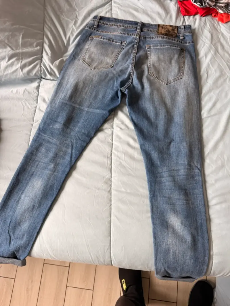 Jeans de mezclilla JJ casuales desgastados - 4