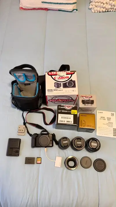 Cámara Canon EOS M50 Mark II con lentes y accesori - miniatura 6