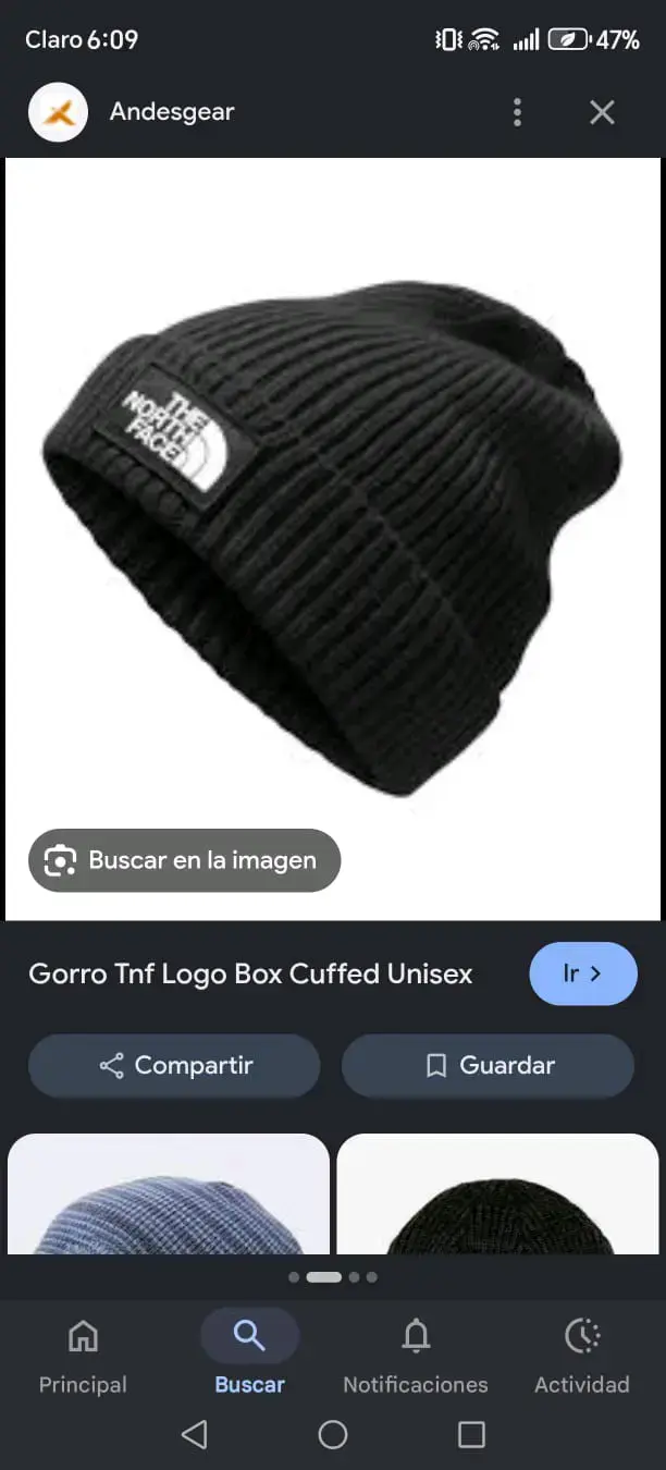 Gorro negro unisex The North Face - 2