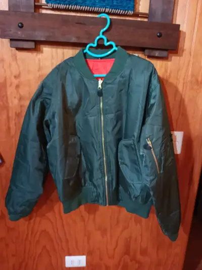 Chaqueta bomber verde para hombre - miniatura 1