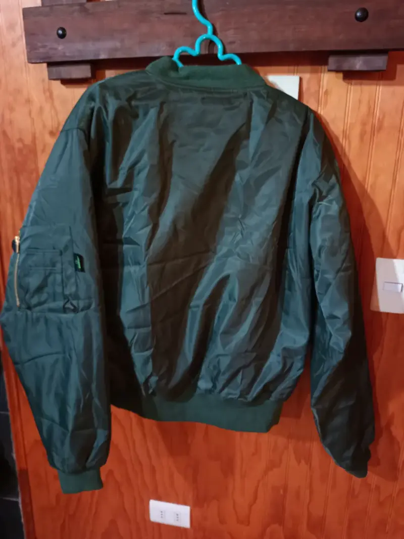 Chaqueta bomber verde para hombre - 2