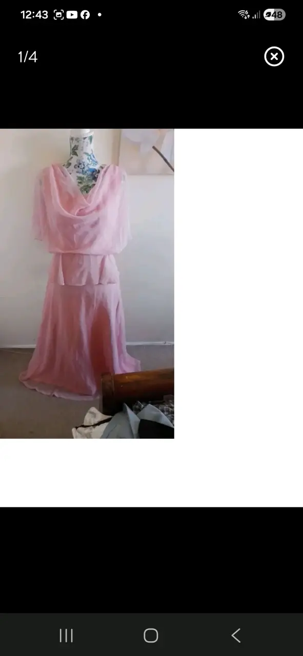 Vestido largo rosa elegante para eventos - 2