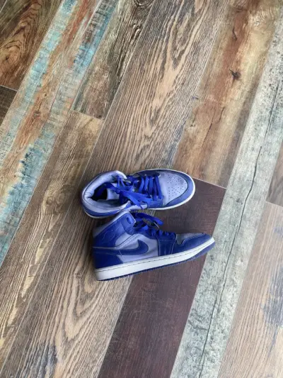 Zapatillas deportivas azules de caña alta Nike - miniatura 1