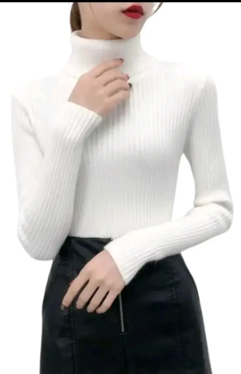 Suerte cuello alto. Colores gris ,blanco ,beige