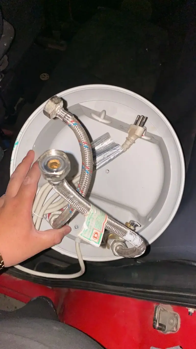 Termo  eléctrico trotter 30lts 1.500wts bueno - 5