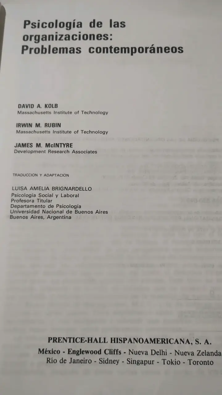 Libro Psicología de las Organizaciones - 2