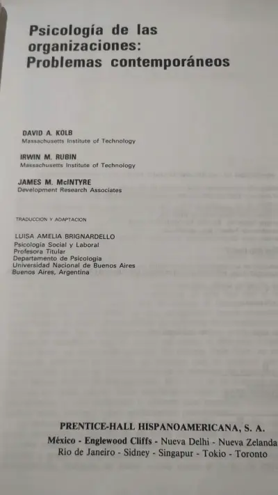 Libro Psicología de las Organizaciones - miniatura 2