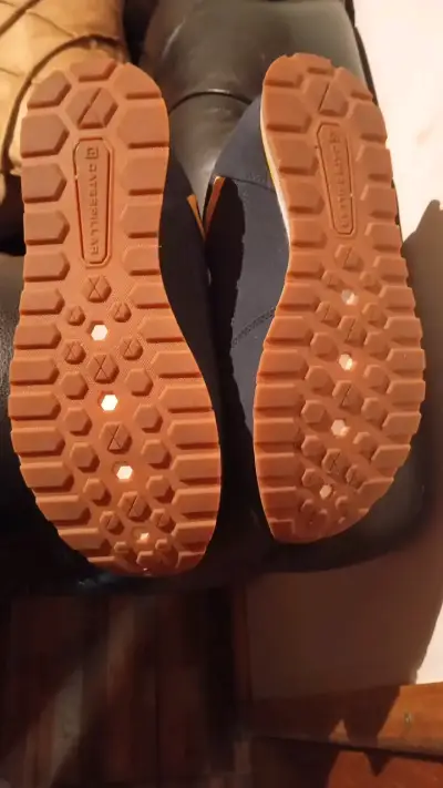 Zapatillas deportivas Caterpillar azul y naranja - miniatura 3