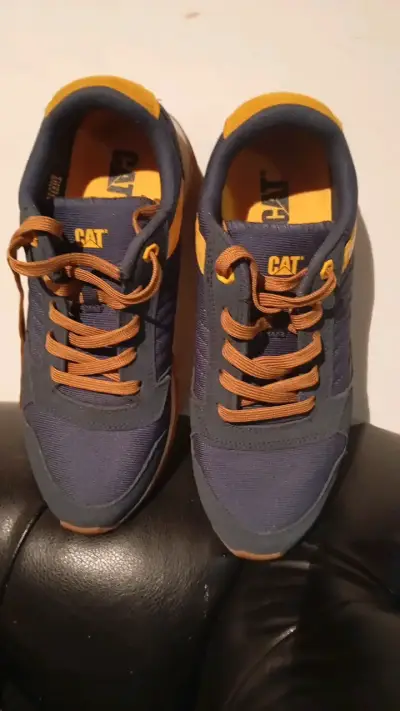 Zapatillas deportivas Caterpillar azul y naranja - miniatura 5
