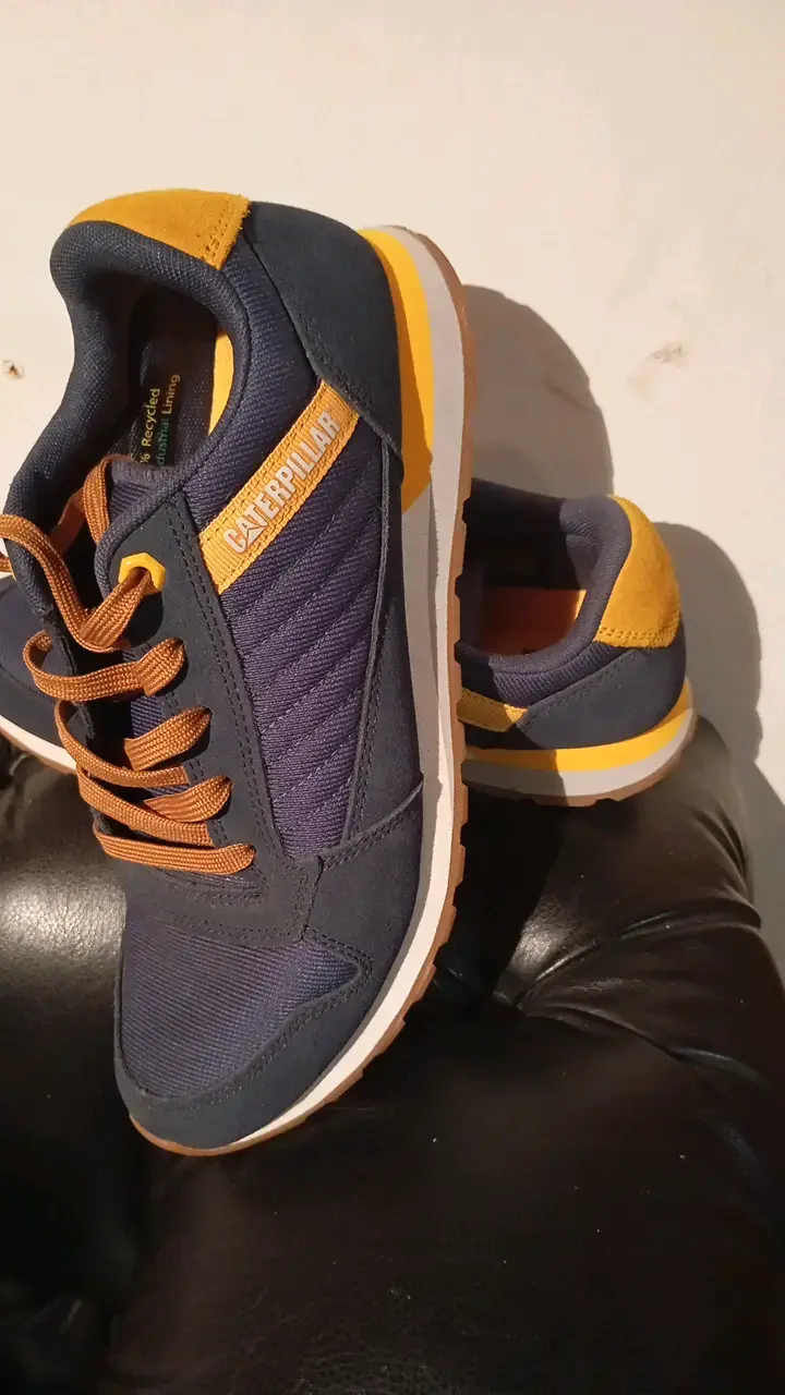 Zapatillas deportivas Caterpillar azul y naranja - 6