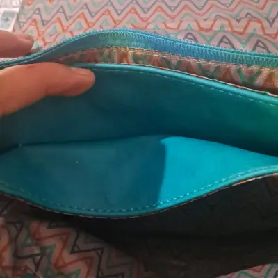 Cartera bandolera Amphora turquesa elegante - miniatura 5