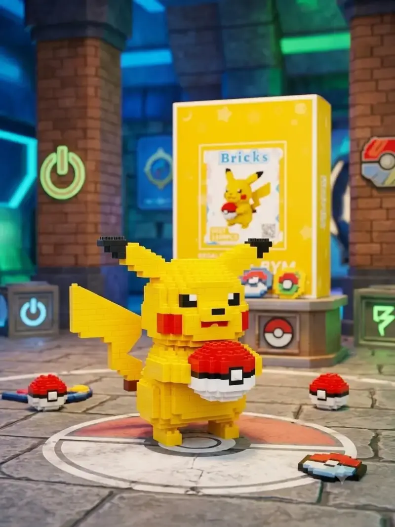Figura de bloques Pikachu