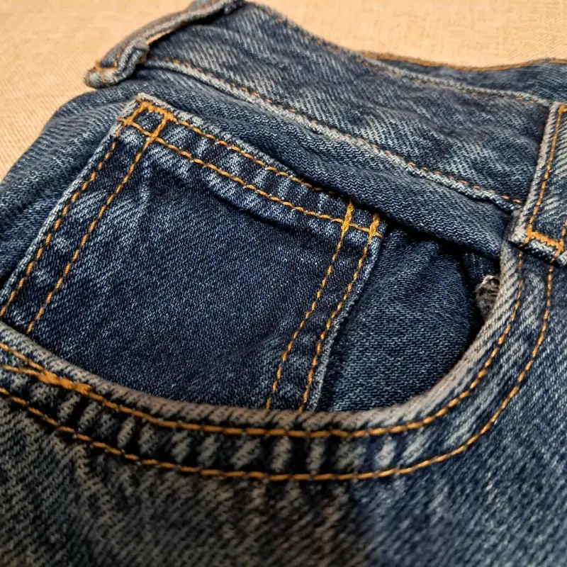 Jeans de mezclilla azul para mujer Zara - 4