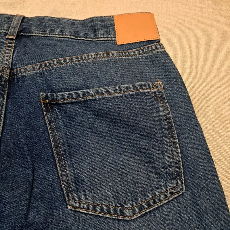 Jeans de mezclilla azul para mujer Zara - 6
