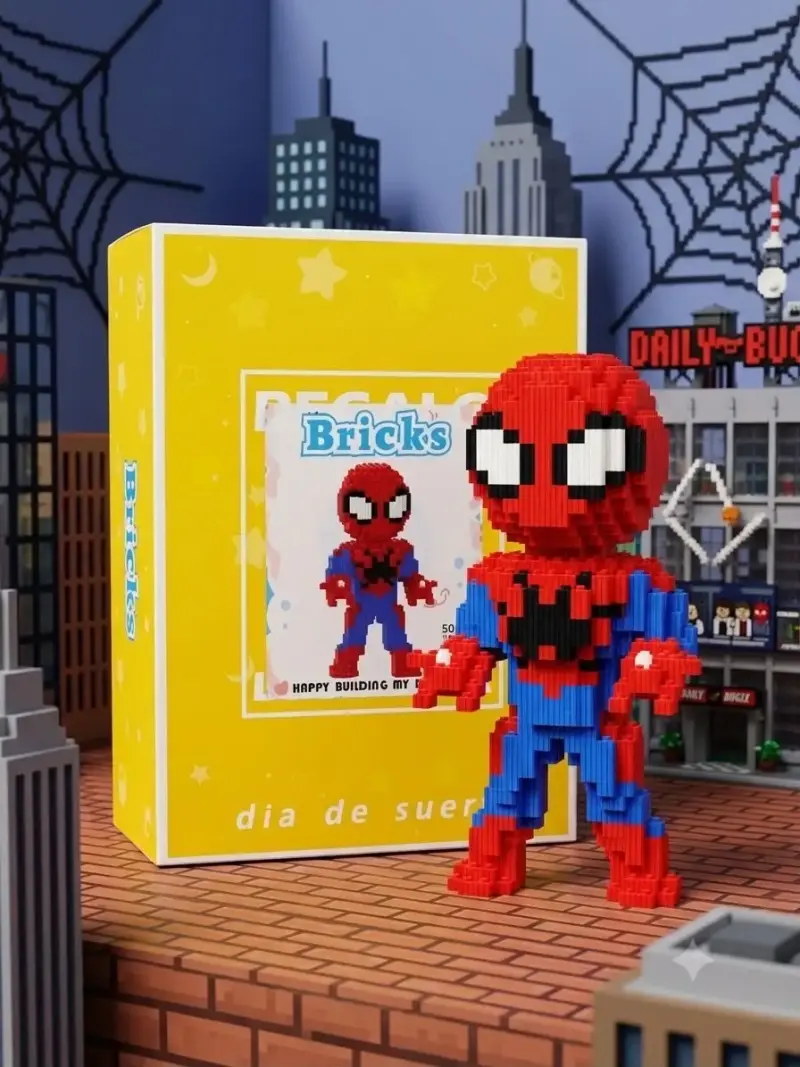 Figura de bloques Spiderman