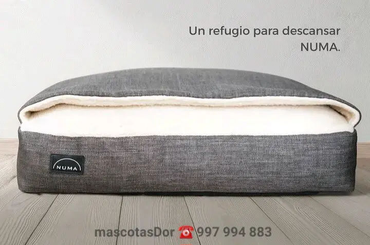 Cama para perro cubierta cálida, acogedora 75x60cm - 6