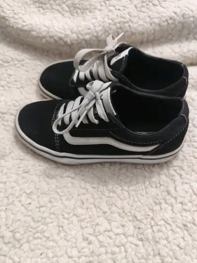 Zapatillas negras para niños Vans Old Skool - miniatura 2