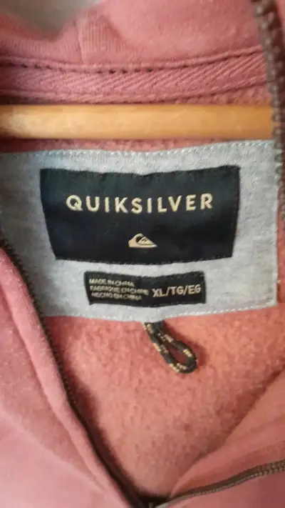 Polerón con capucha  Quicksilver color terracota - miniatura 3