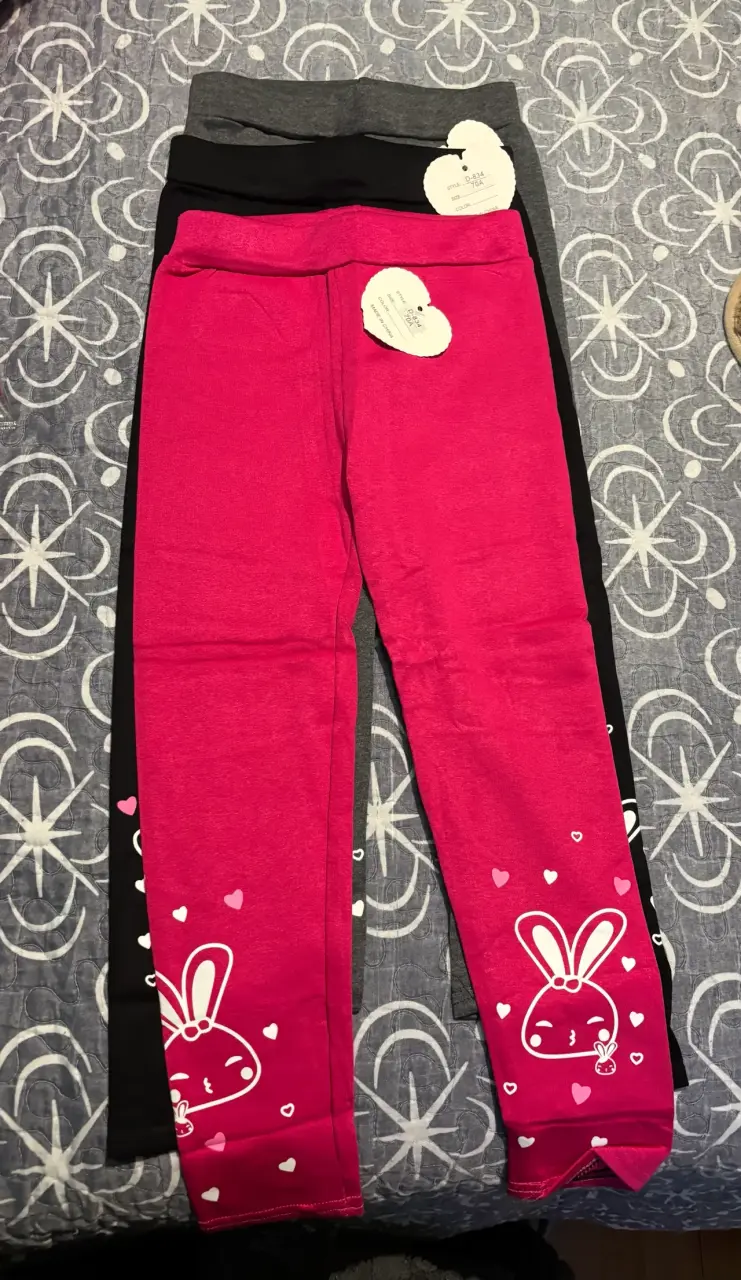 Leggings infantiles con diseño de conejo - 2