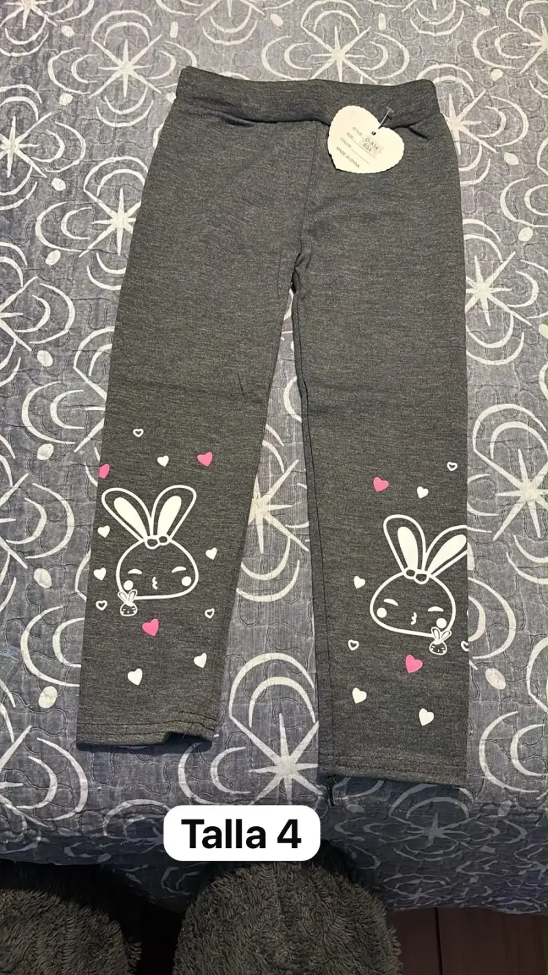 Leggings para niña con diseño de conejito - 2