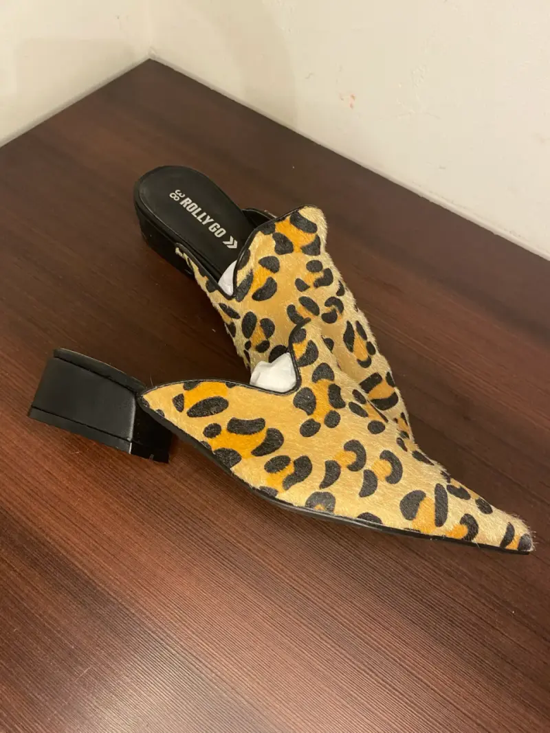Zapatos mule animal print Rolly Go - 3