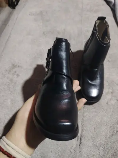 Botines de cuero negro para Cueca - miniatura 2