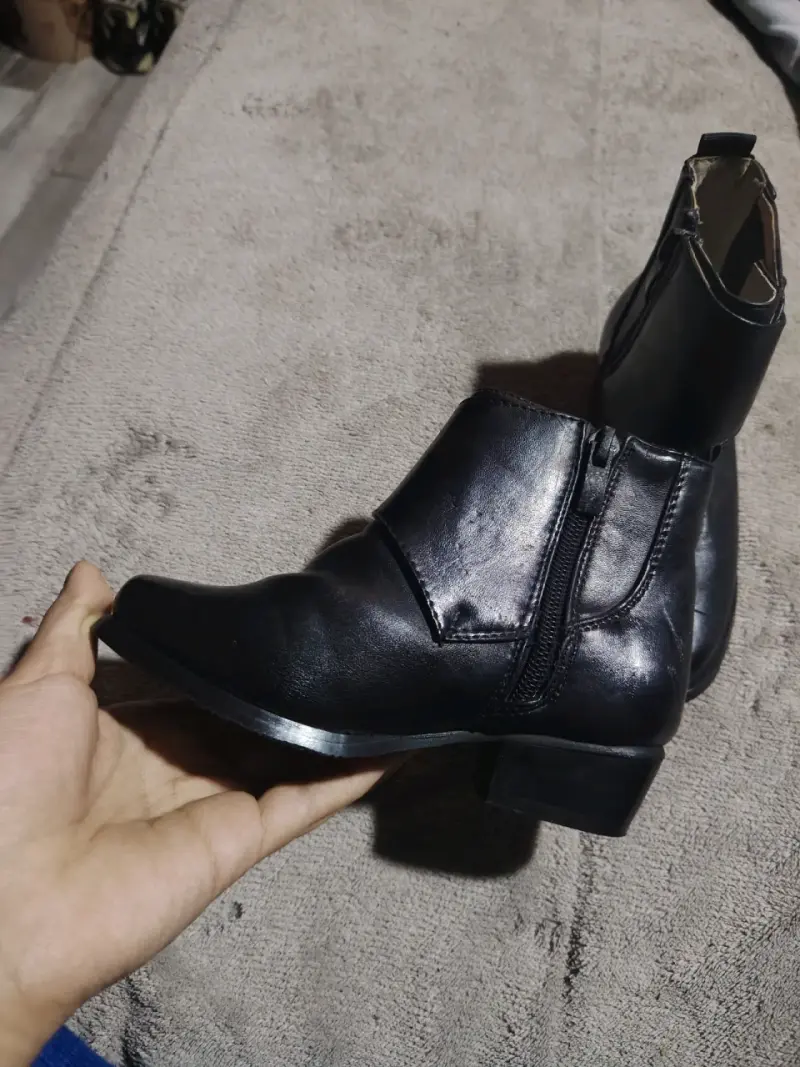 Botines de cuero negro para Cueca - 3