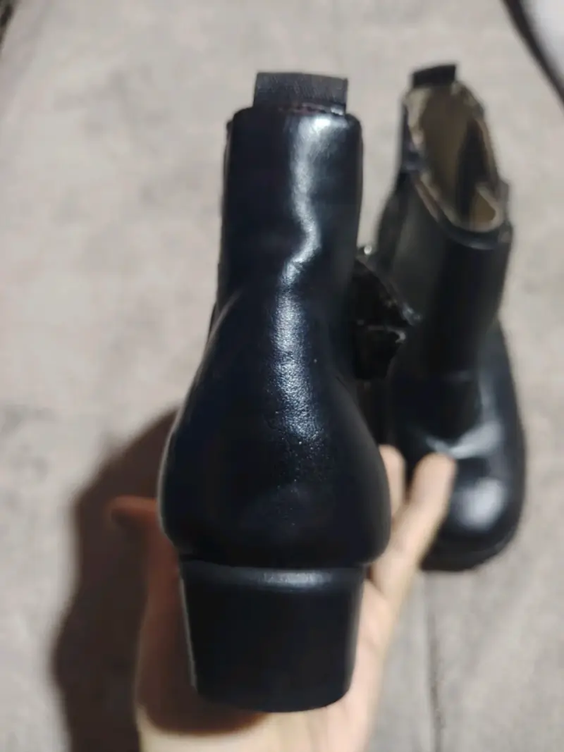 Botines de cuero negro para Cueca - 4