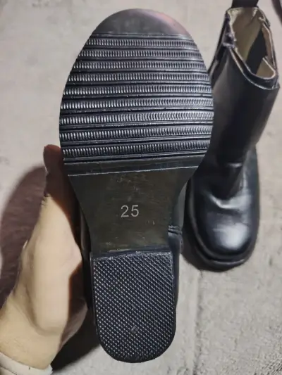 Botines de cuero negro para Cueca - miniatura 5