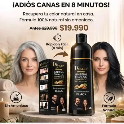 Shampoo  cubre canas en oferta a solo 14,990 as - miniatura 1