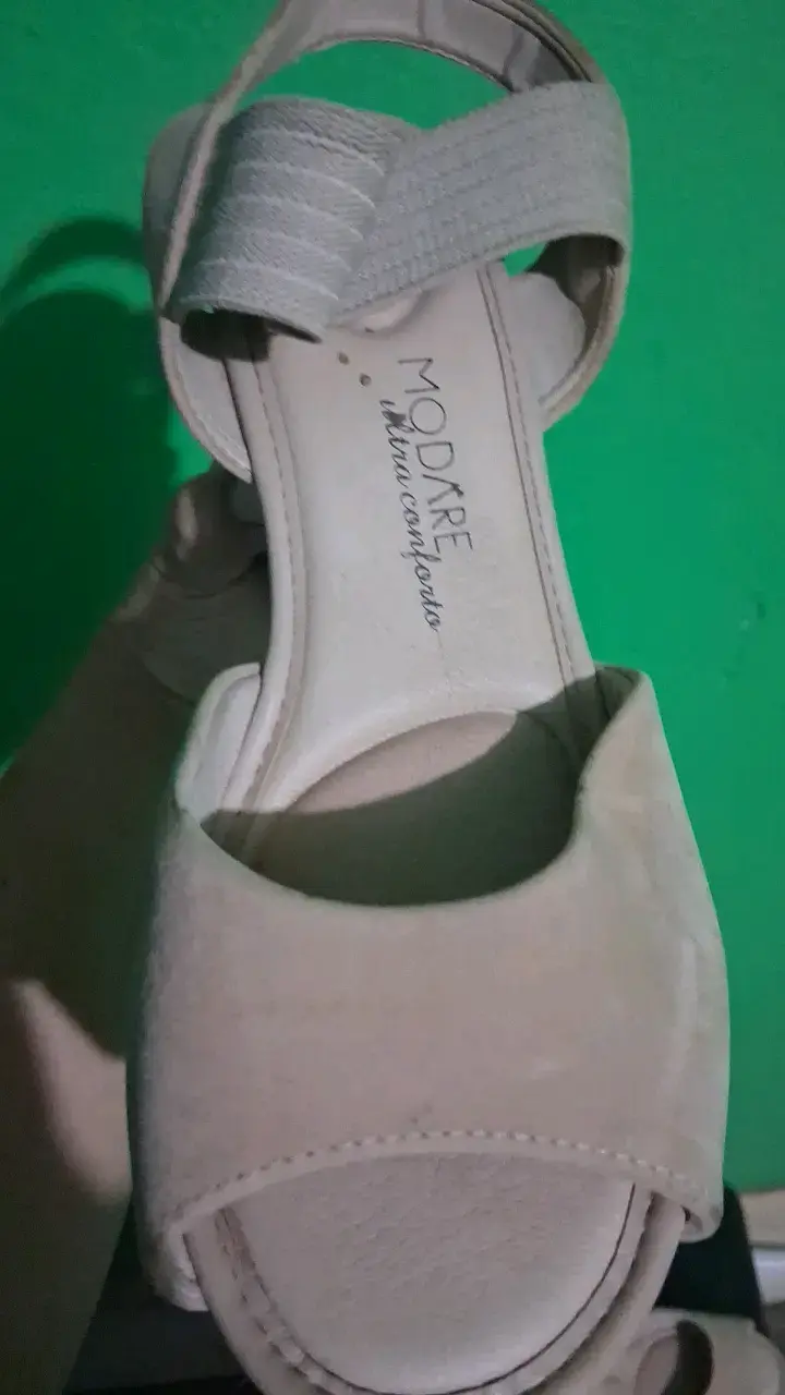 Sandalias de tacón beige Modare confort - 3
